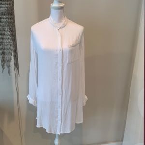 White Atmosphere Top (or Cover-Up) S